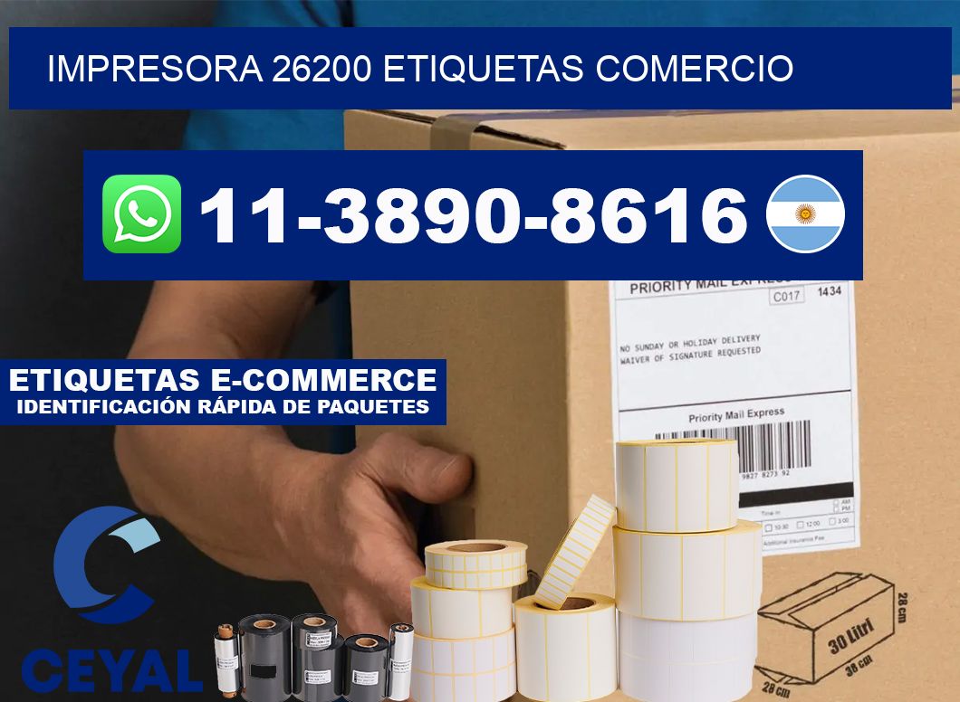 impresora 26200 etiquetas comercio