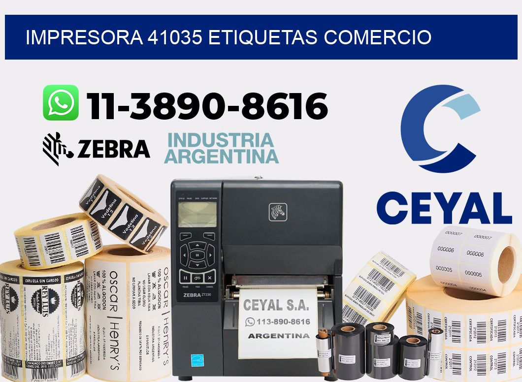 impresora 41035 etiquetas comercio