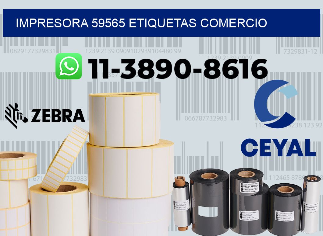 impresora 59565 etiquetas comercio
