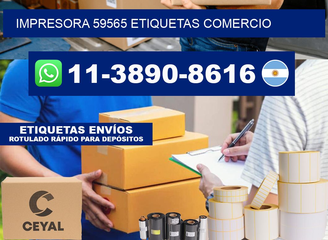 impresora 59565 etiquetas comercio