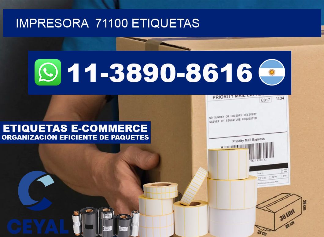 impresora 71100 etiquetas