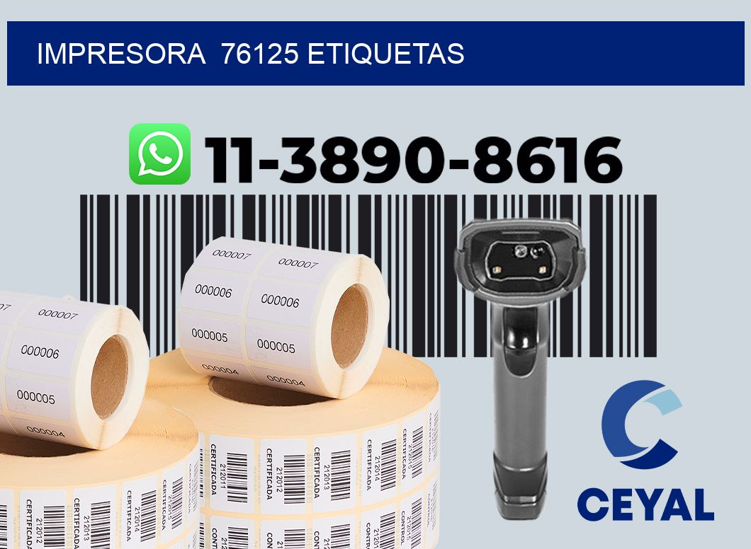 impresora 76125 etiquetas