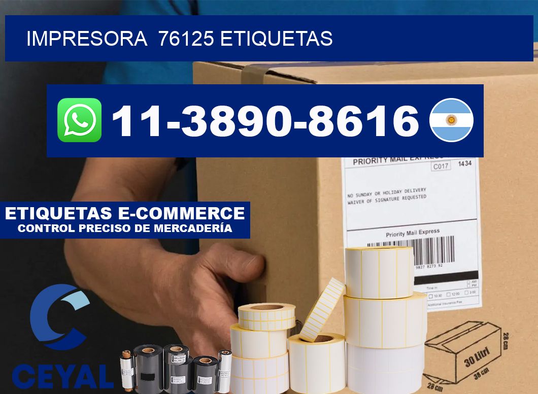 impresora 76125 etiquetas