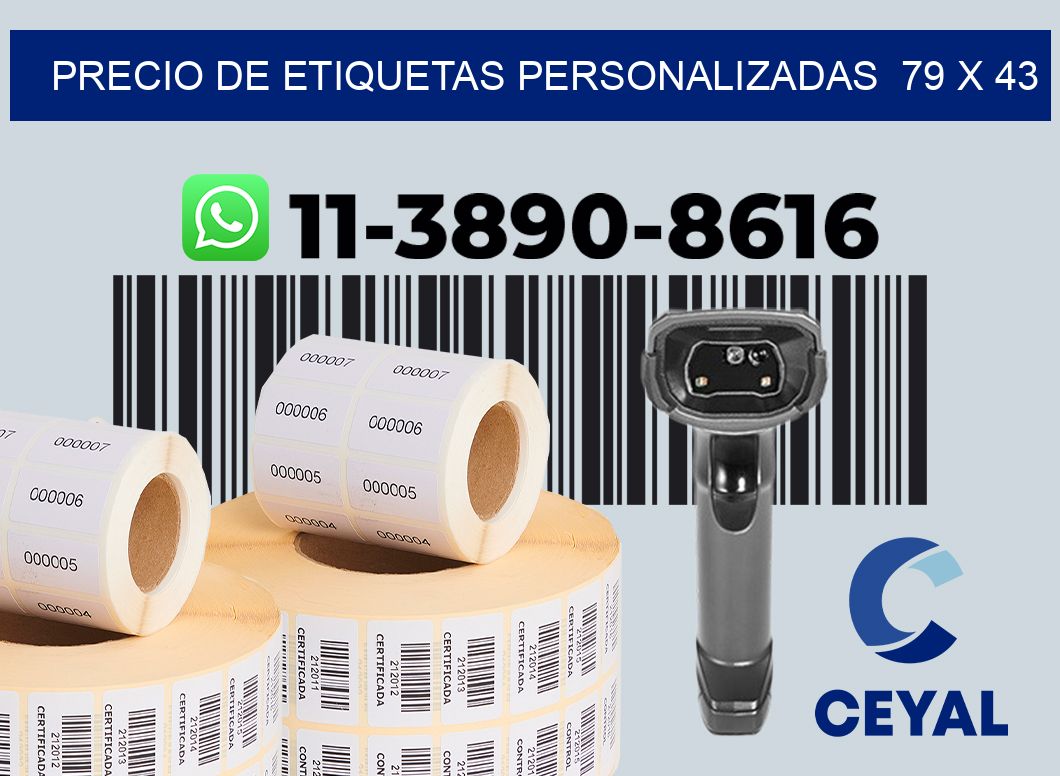 precio de etiquetas personalizadas 79 x 43
