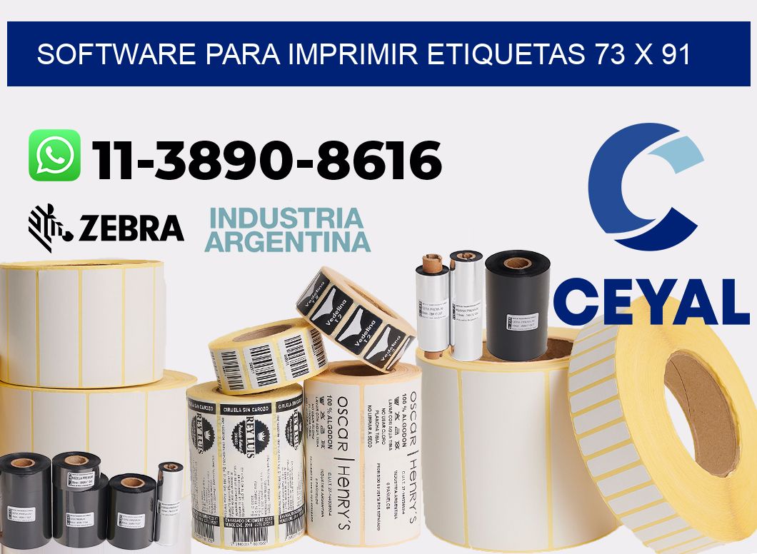 software para imprimir etiquetas 73 x 91