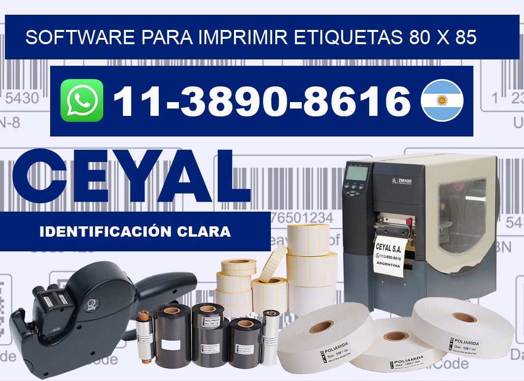software para imprimir etiquetas 80 x 85