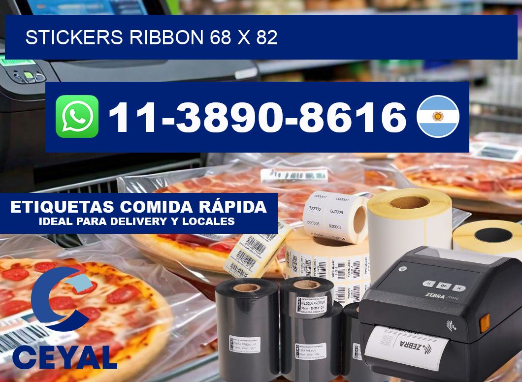 stickers ribbon 68 x 82
