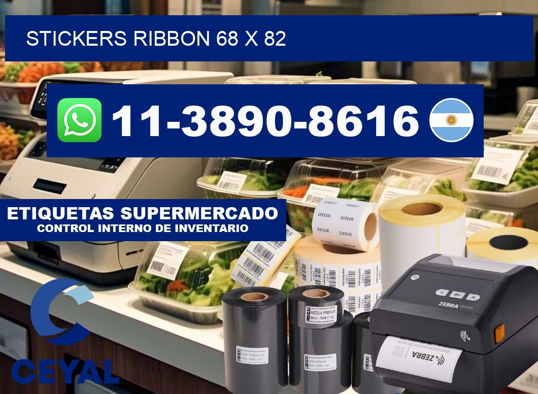 stickers ribbon 68 x 82
