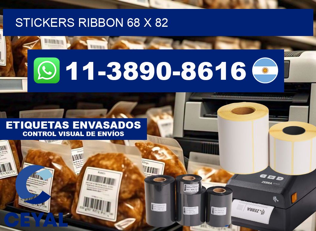 stickers ribbon 68 x 82