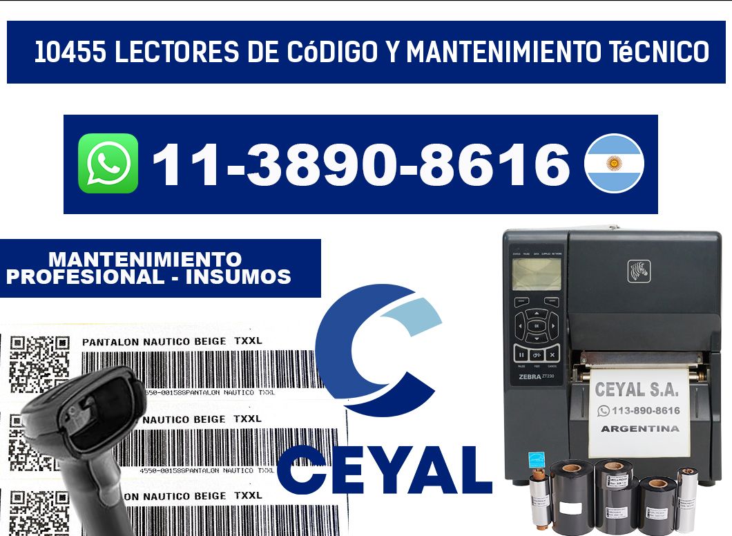 10455 Lectores de Código y Mantenimiento Técnico