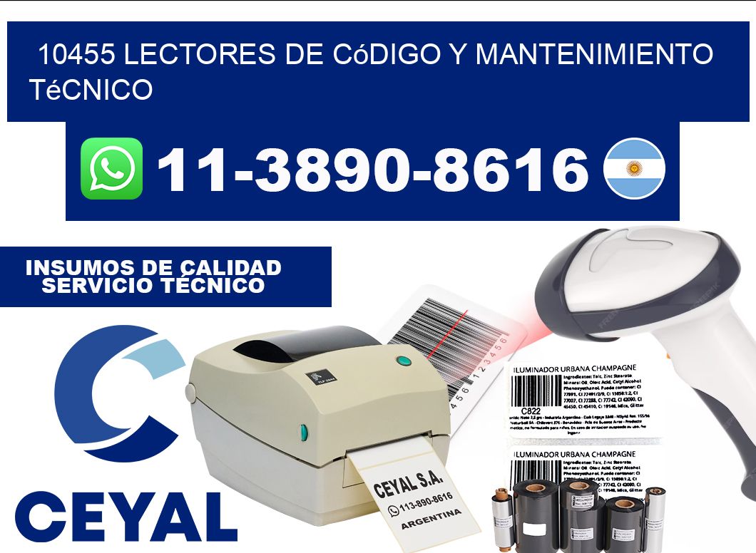 10455 Lectores de Código y Mantenimiento Técnico