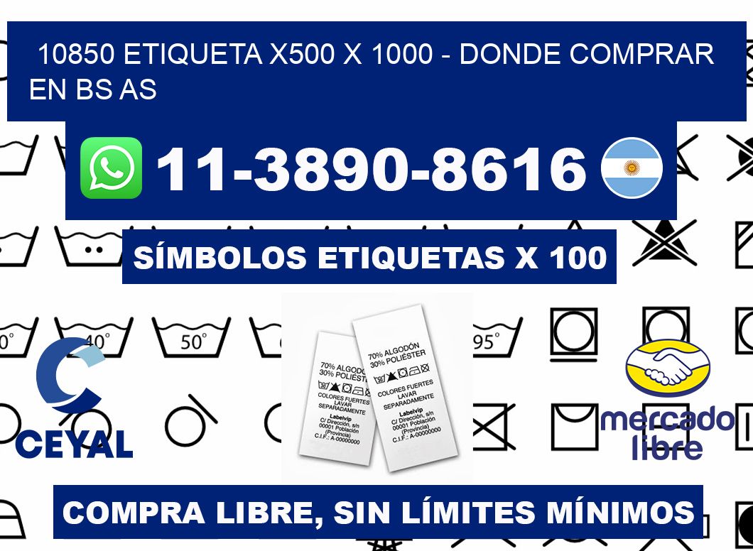 10850 etiqueta x500 x 1000 - Donde Comprar en bs as