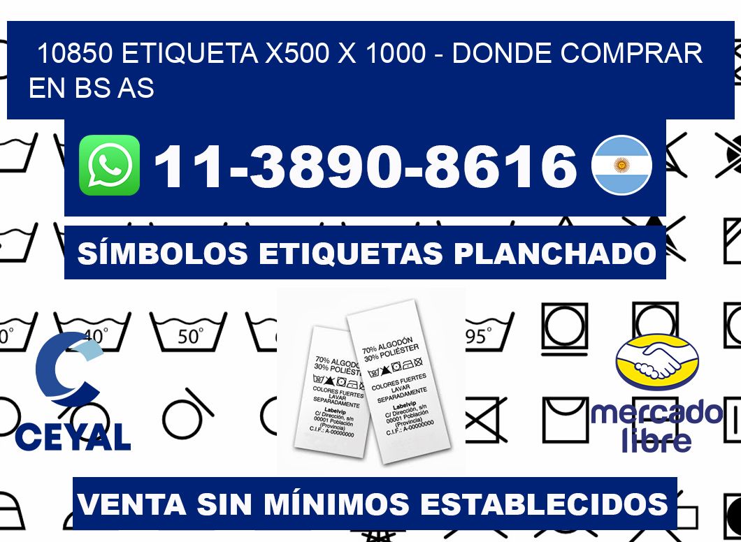 10850 etiqueta x500 x 1000 - Donde Comprar en bs as