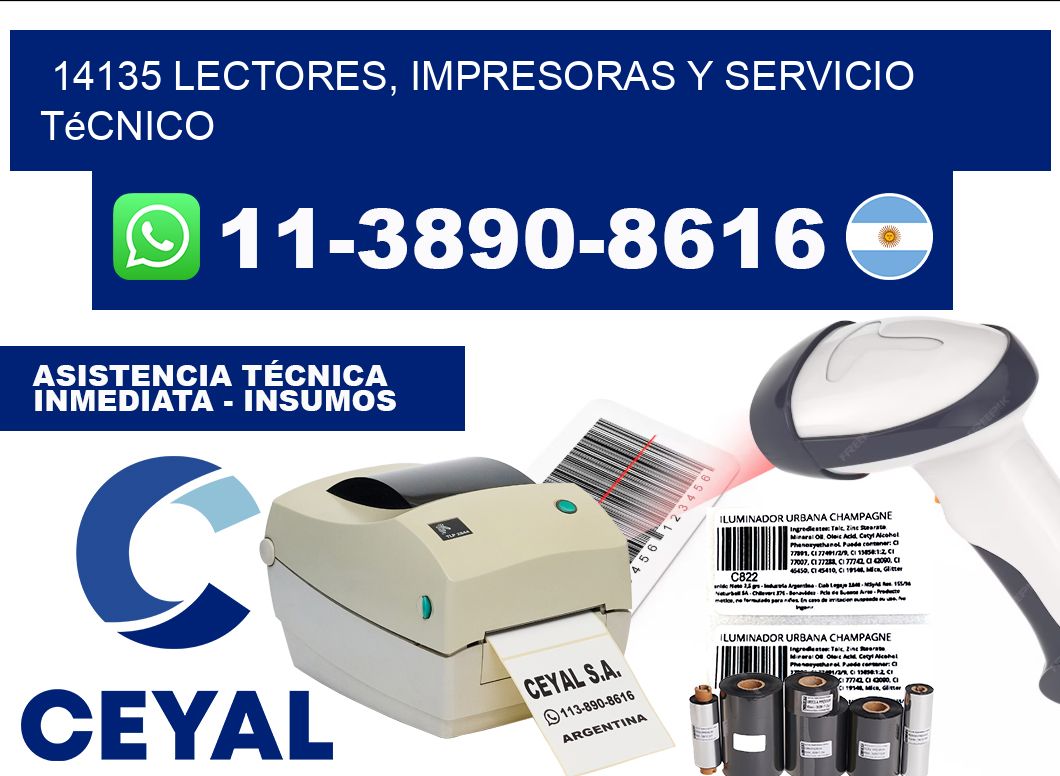 14135 Lectores, Impresoras y Servicio Técnico