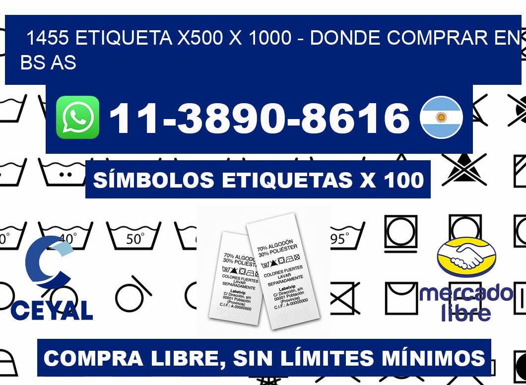 1455 etiqueta x500 x 1000 - Donde Comprar en bs as