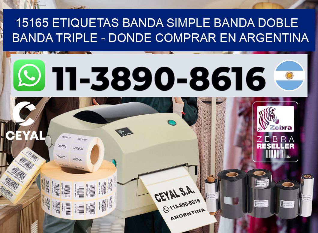 15165 etiquetas banda simple banda doble banda triple – Donde Comprar en Argentina