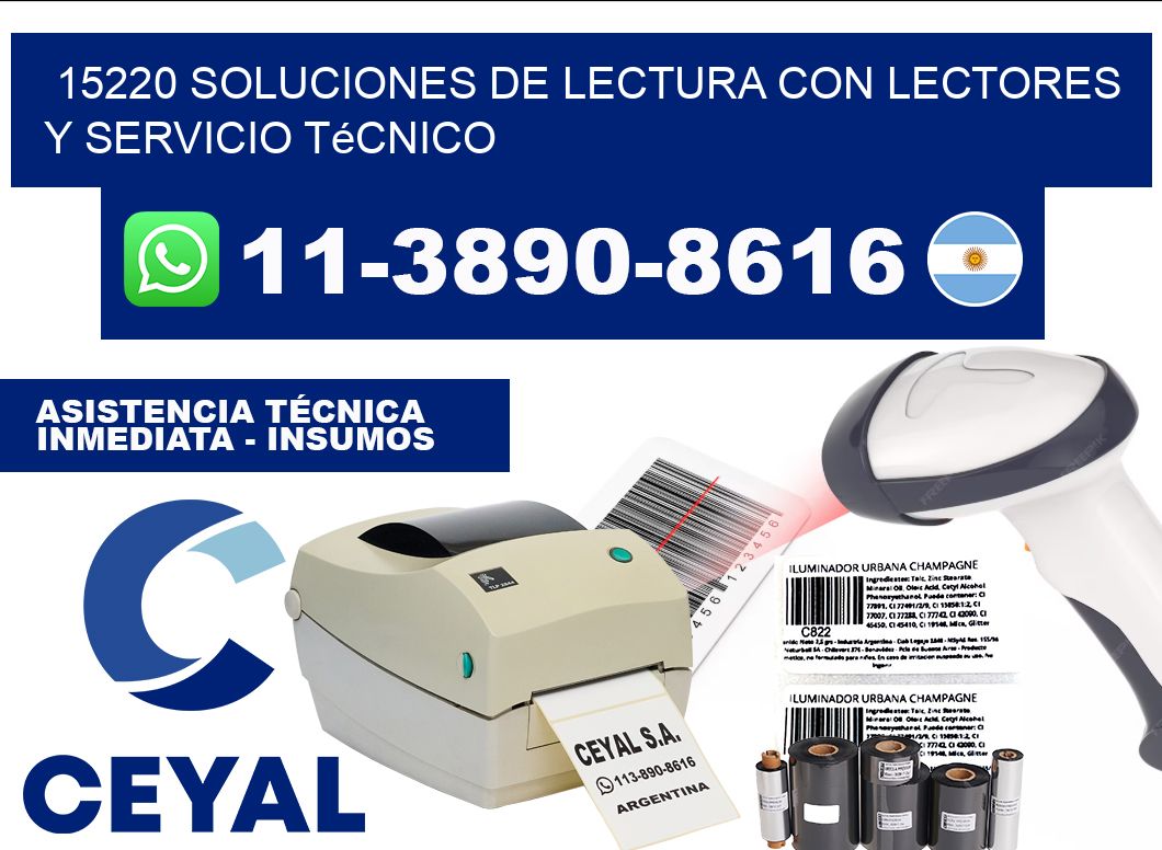 15220 Soluciones de lectura con lectores y Servicio Técnico