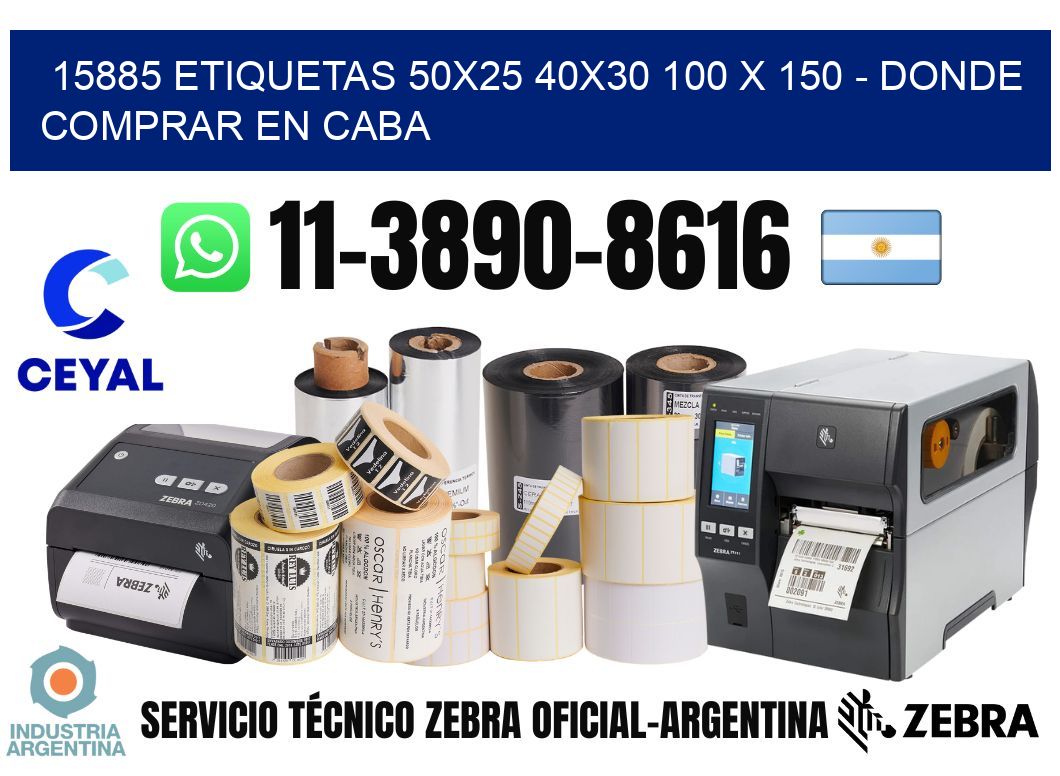 15885 etiquetas 50x25 40x30 100 x 150 - Donde Comprar en Caba