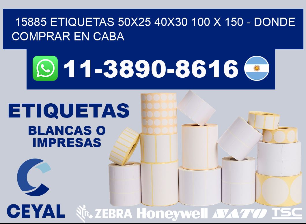 15885 etiquetas 50x25 40x30 100 x 150 - Donde Comprar en Caba