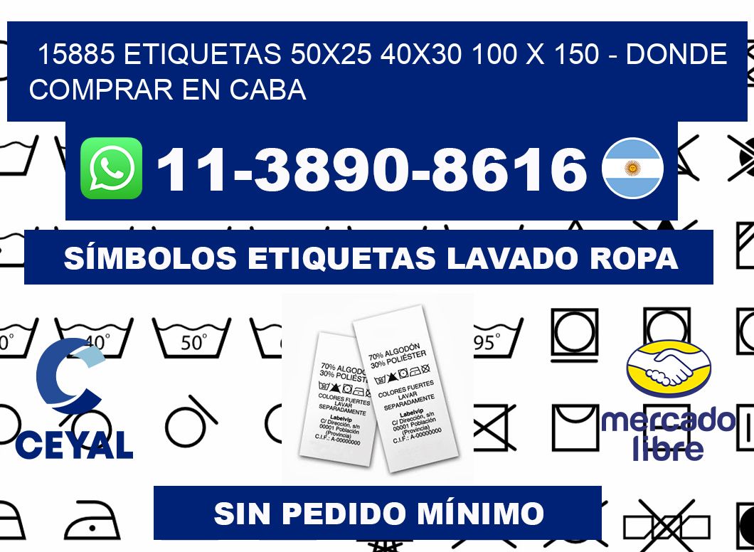 15885 etiquetas 50x25 40x30 100 x 150 - Donde Comprar en Caba