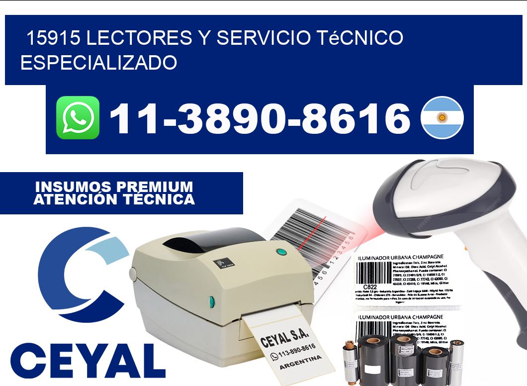 15915 Lectores y Servicio Técnico Especializado