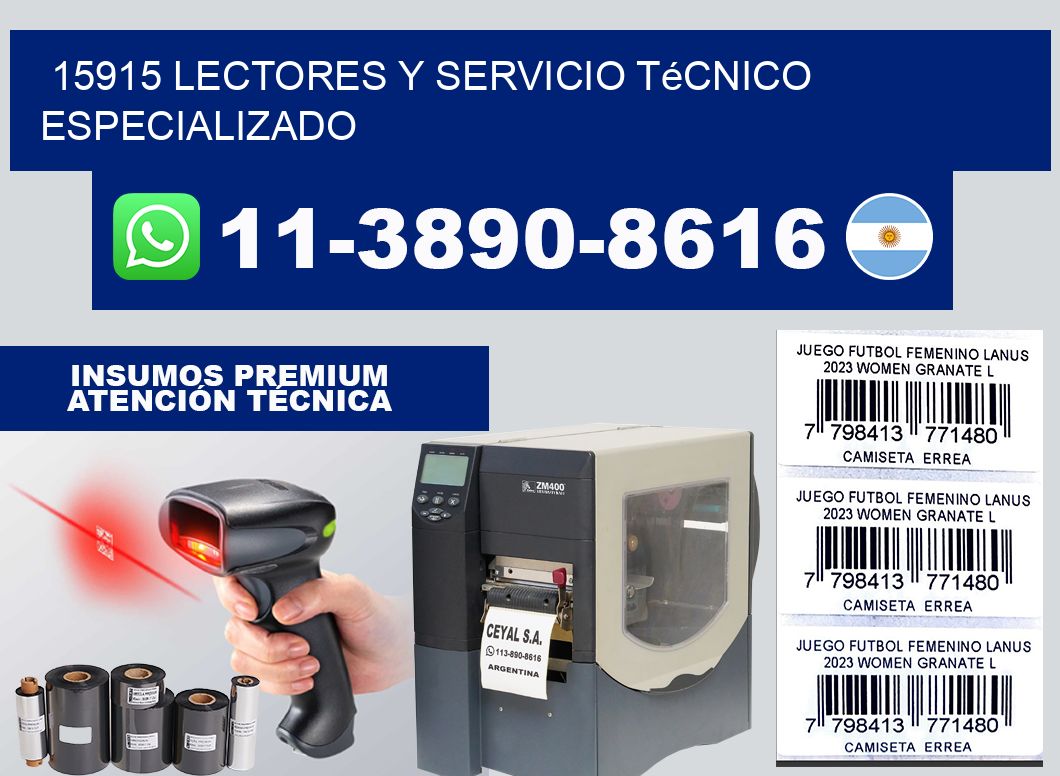 15915 Lectores y Servicio Técnico Especializado