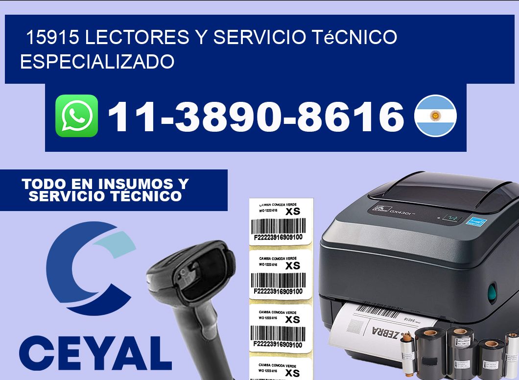 15915 Lectores y Servicio Técnico Especializado