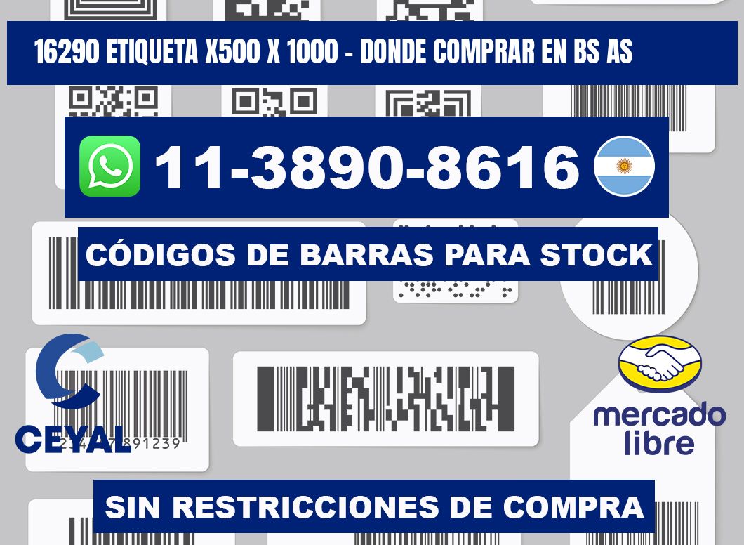 16290 etiqueta x500 x 1000 - Donde Comprar en bs as