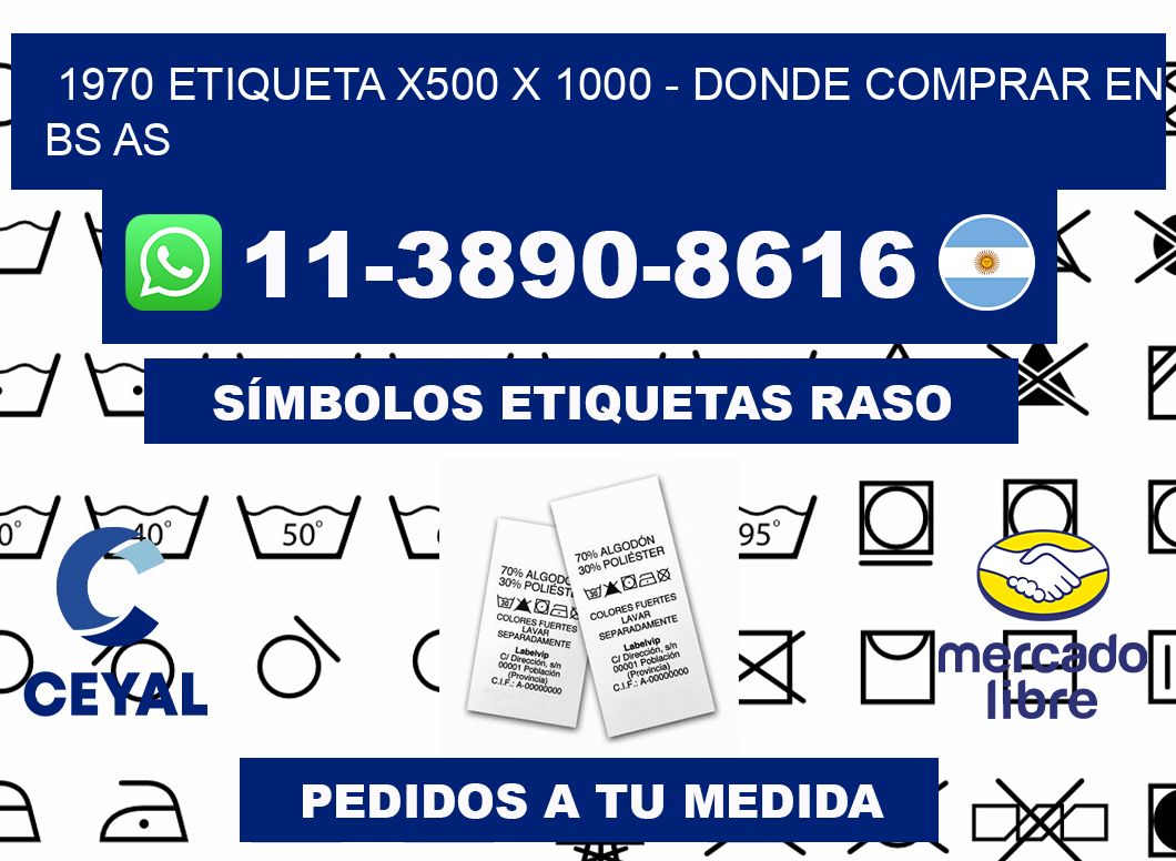 1970 etiqueta x500 x 1000 - Donde Comprar en bs as