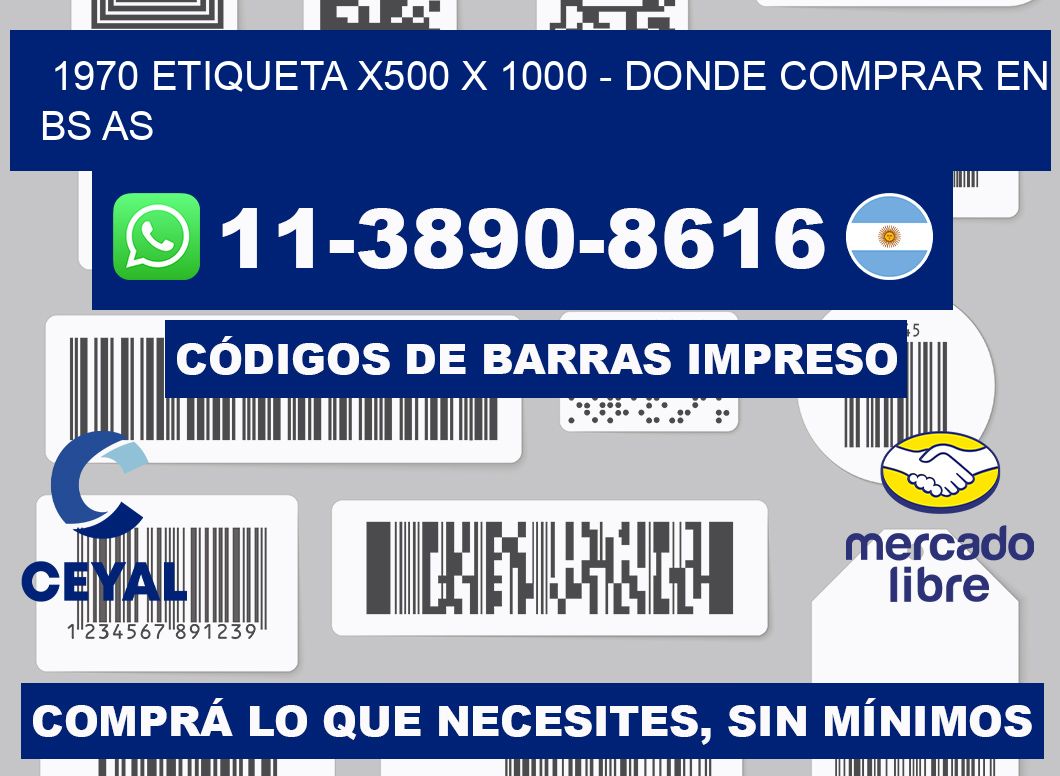1970 etiqueta x500 x 1000 - Donde Comprar en bs as