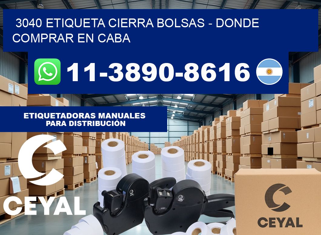 3040 etiqueta Cierra Bolsas – Donde Comprar en Caba