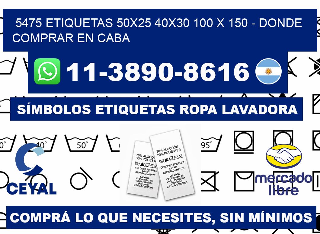 5475 etiquetas 50x25 40x30 100 x 150 - Donde Comprar en Caba