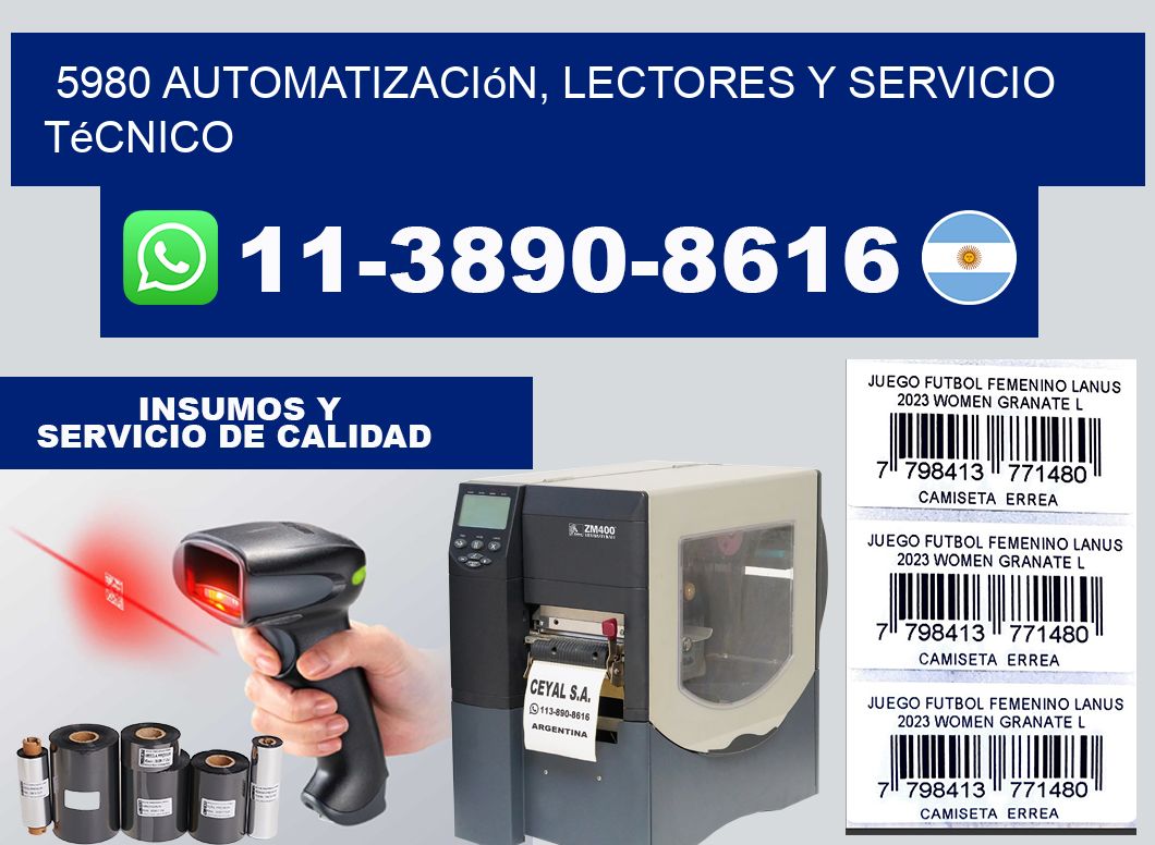 5980 Automatización, Lectores y Servicio Técnico