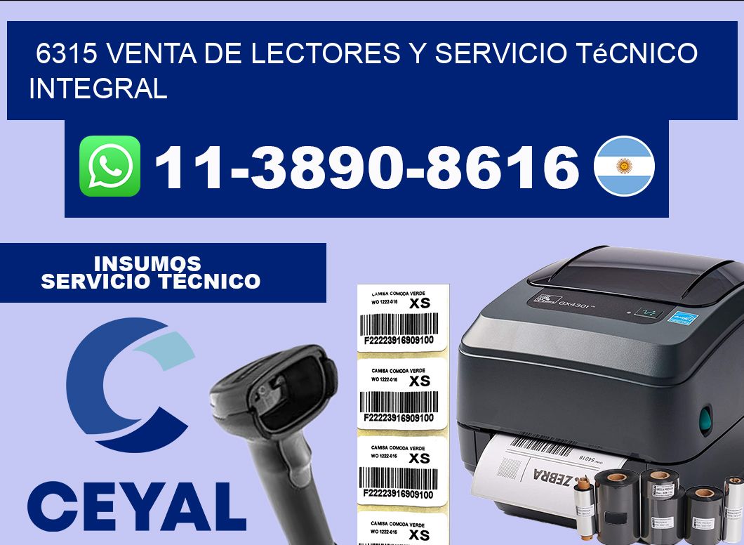 6315 Venta de Lectores y Servicio Técnico Integral