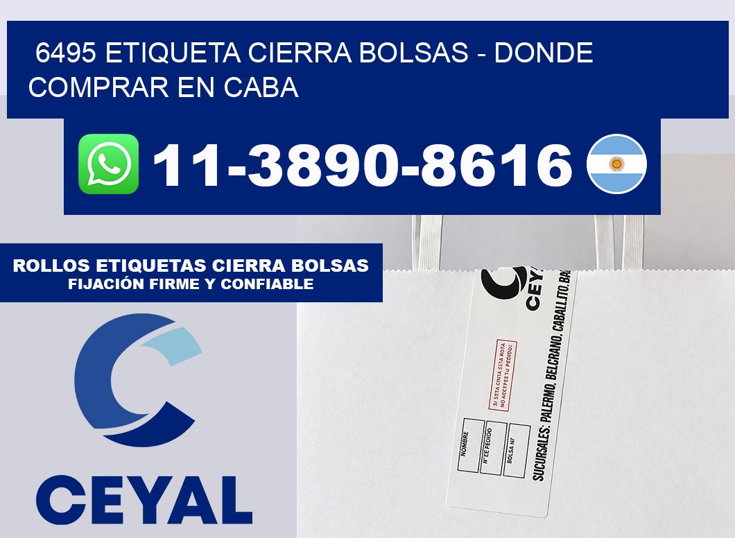 6495 etiqueta Cierra Bolsas – Donde Comprar en Caba
