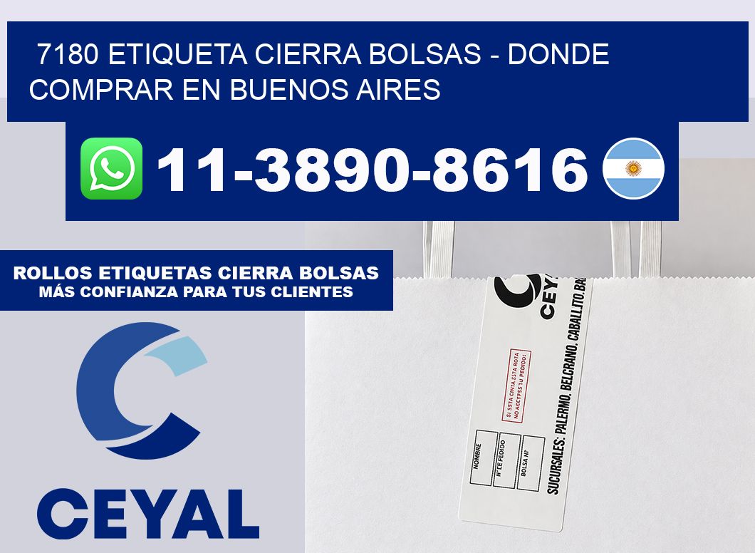 7180 etiqueta Cierra Bolsas – Donde Comprar en Buenos Aires