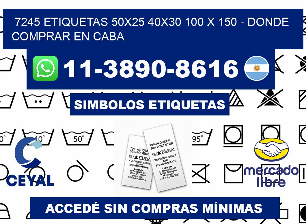 7245 etiquetas 50x25 40x30 100 x 150 - Donde Comprar en Caba