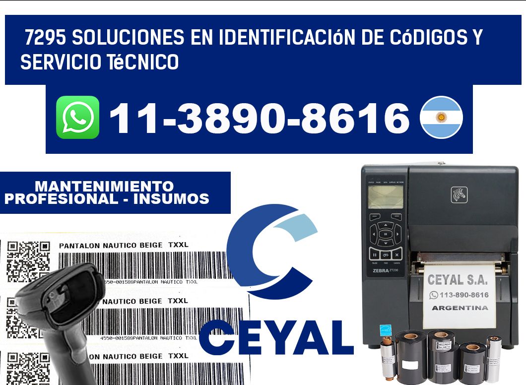 7295 Soluciones en Identificación de códigos y Servicio Técnico