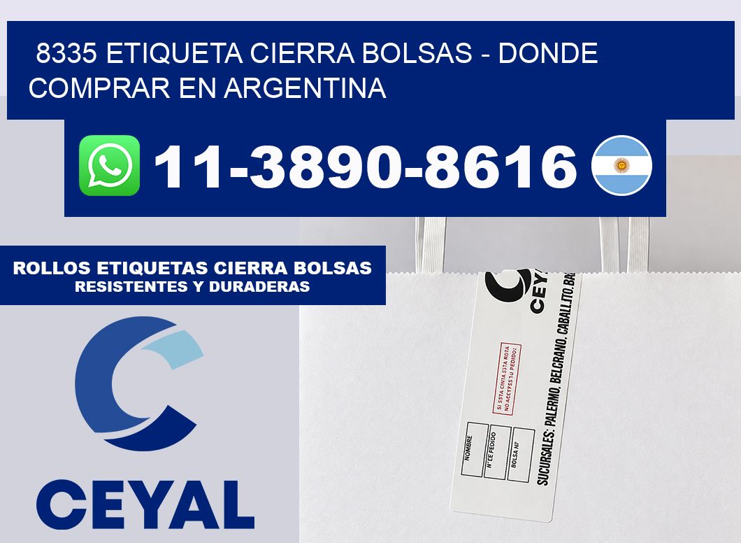 8335 etiqueta Cierra Bolsas – Donde Comprar en Argentina