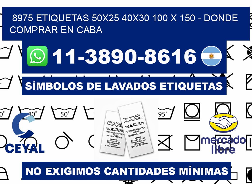 8975 etiquetas 50x25 40x30 100 x 150 - Donde Comprar en Caba