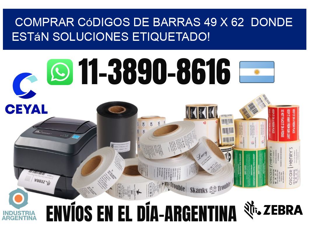 Comprar códigos de barras 49 x 62  donde están soluciones etiquetado!
