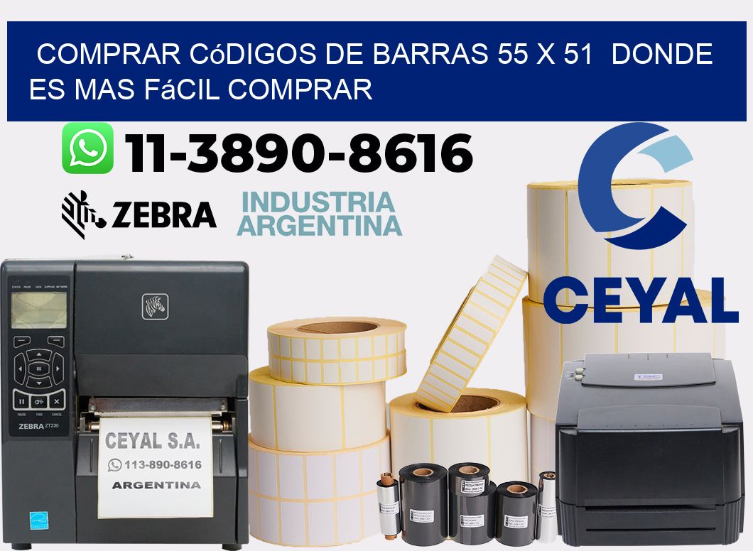 Comprar códigos de barras 55 x 51 Donde es mas fácil comprar