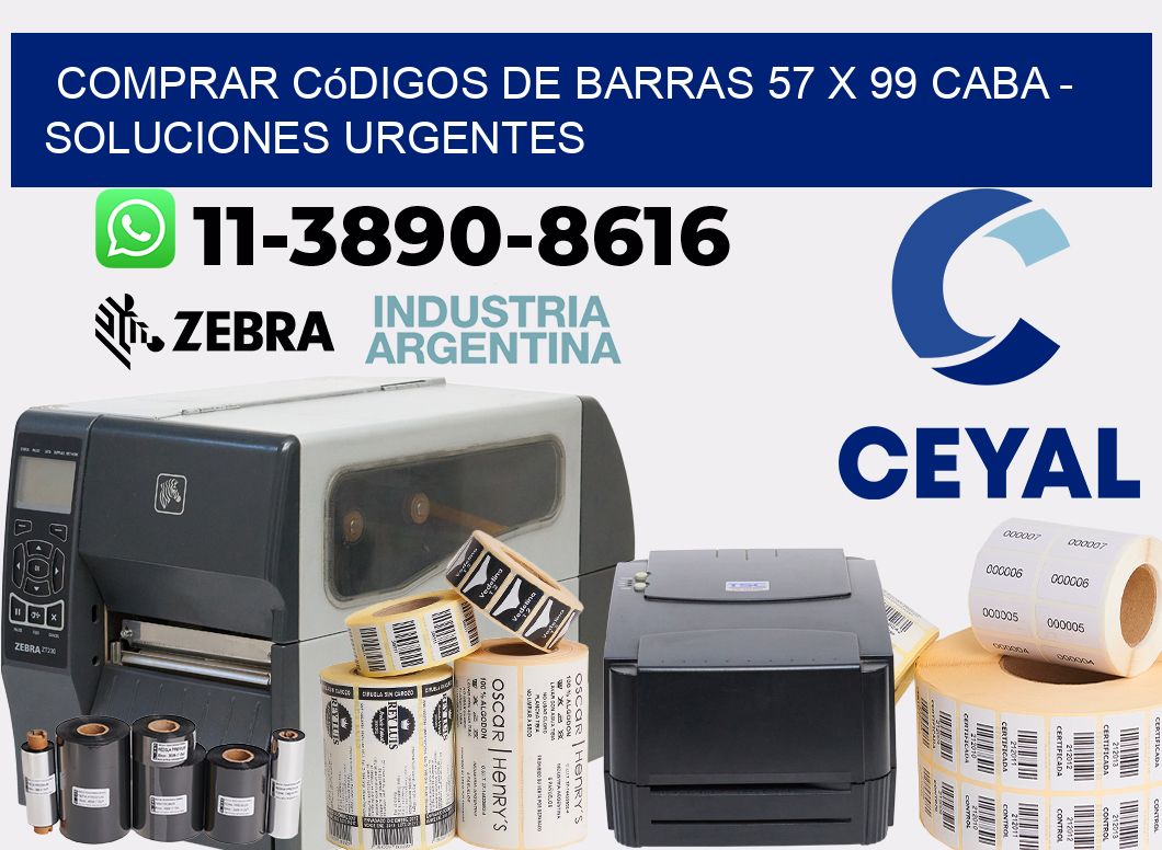 Comprar códigos de barras 57 x 99 CABA - soluciones urgentes