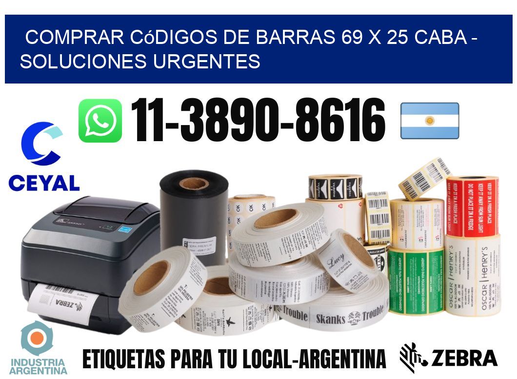 Comprar códigos de barras 69 x 25 CABA - soluciones urgentes