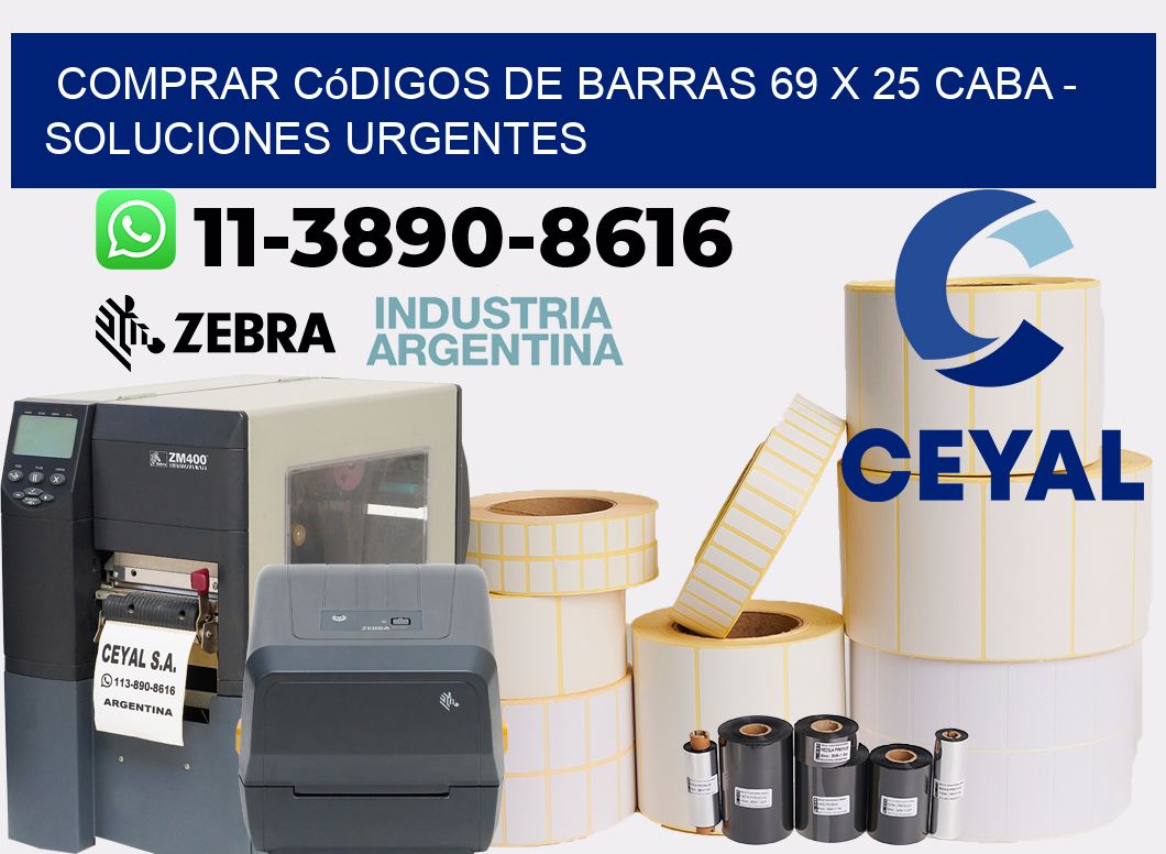Comprar códigos de barras 69 x 25 CABA - soluciones urgentes