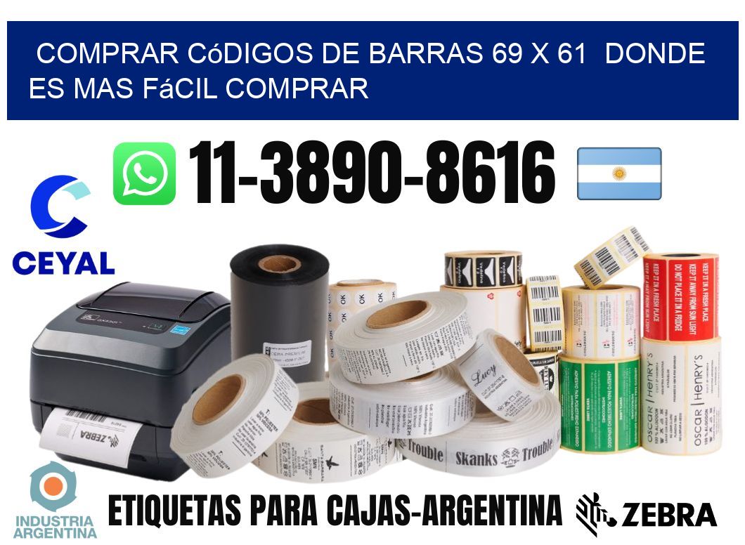 Comprar códigos de barras 69 x 61  Donde es mas fácil comprar
