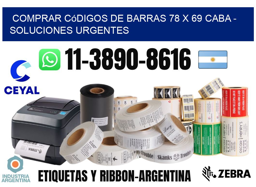 Comprar códigos de barras 78 x 69 CABA - soluciones urgentes