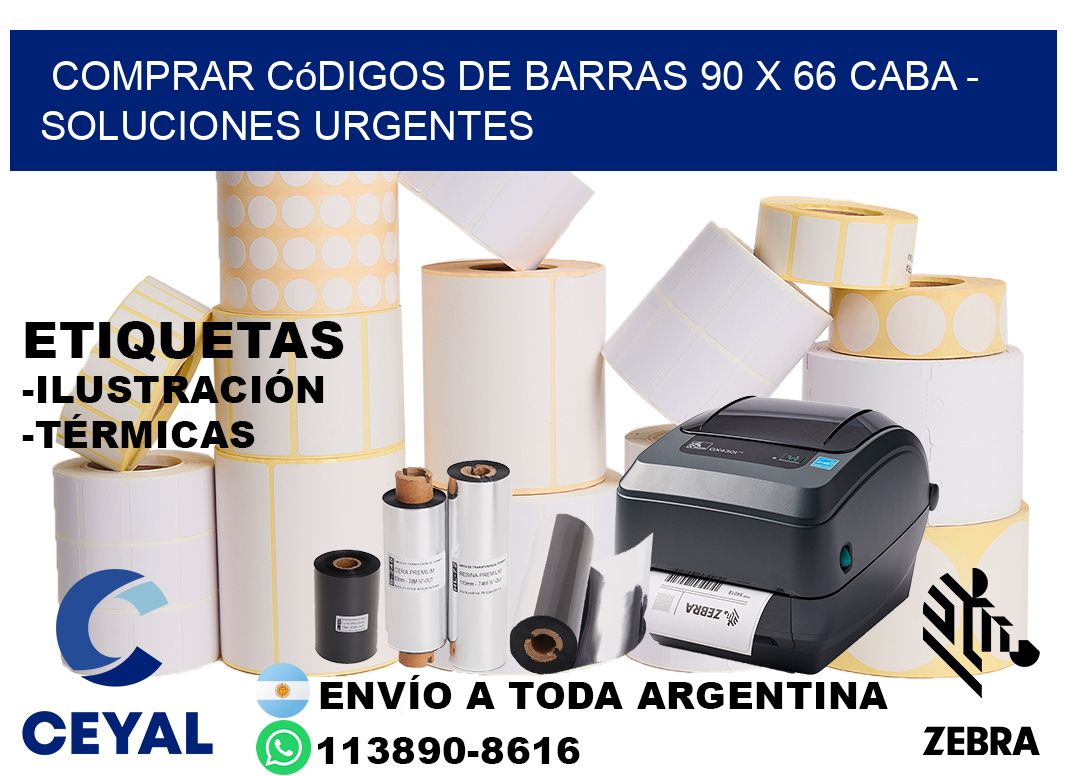 Comprar códigos de barras 90 x 66 CABA - soluciones urgentes