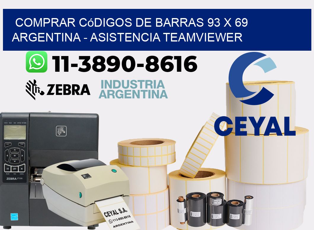Comprar códigos de barras 93 x 69 argentina - asistencia teamviewer