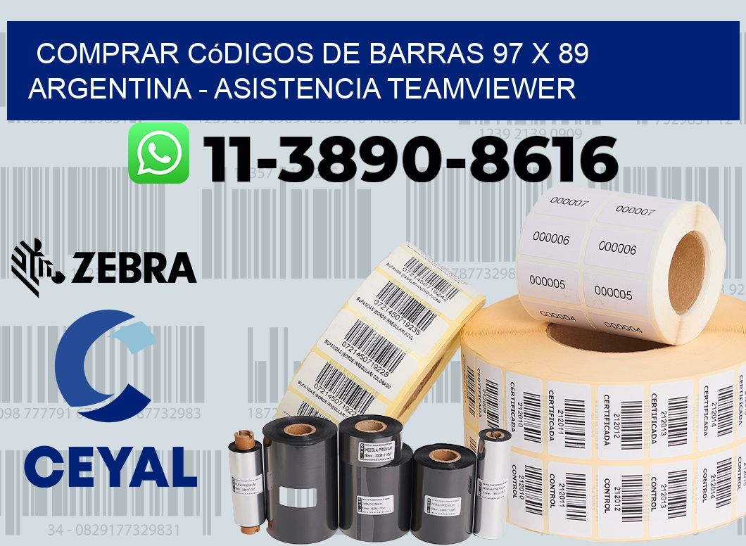 Comprar códigos de barras 97 x 89 argentina - asistencia teamviewer